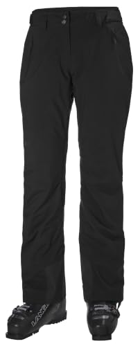 Helly Hansen Legendary Insulated Ski Pants for Women - Waterproof, Windproof, Breathable Snow Trousers with PrimaLoft Insulation, 990 Black - S