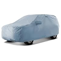 Telo copriauto nero, impermeabile, antivento, antipolvere, protezione UV, antigraffio, con strisce riflettenti per autocarri e fuoristrada