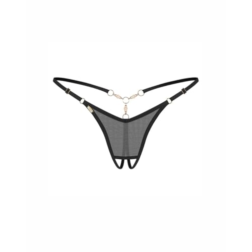 Obsessive - String entrejambe ouvert Oxaria - Noir, Noir, 3XL
