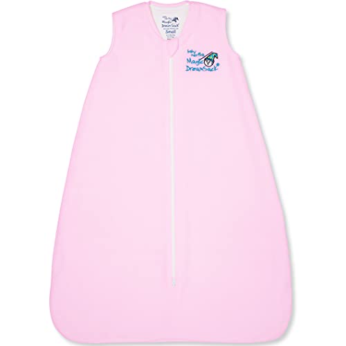 Image of Baby Merlin's Magic Dreamsack - Microfleece Wearable Blanket Baby Sleep Sack - Winter Sleep Sack for 6-12 Months Babies - Promotes Restful Sleep and Hip of Movement with Roomy Sack Design - Pink