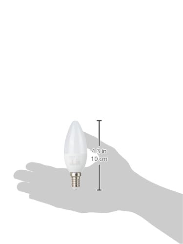 Image of wipro Garnet 5 W E14 Base Frosted Candle LED Bulb | Warm White (2700K) | Pack of 2 | Clear optics for sparkling effect | LED Filament Bulb for Home, office, chandellior, decorative lamp shade