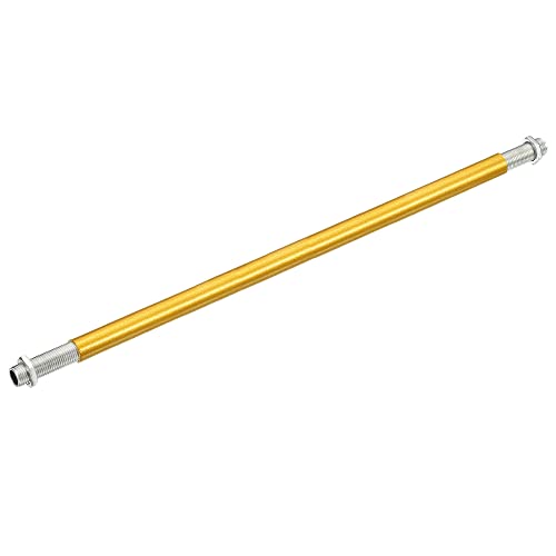 Image of MECCANIXITY Threaded Extension Rod, 11.8 inch Lamp Pipe with Connector Light Fixture for Pendant Light Island Lighting Chandeliers Stems, Gold Tone 4 Set