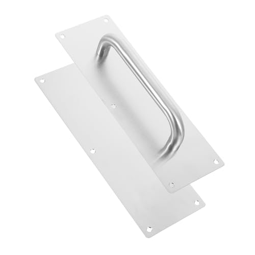 TEHAUX 2個 ステンレス鋼 引き戸取っ手 プルプッシュドアハンドル 耐久性 バーンドア兼用 キャビネットやスライド扉に適合 家 オフィス 納