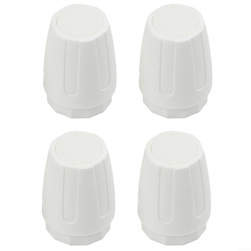 4 interruptores de volante de plástico para calefacción de suelo con rosca M30 x 1.5, compatible con cubiertas de válvula de control automático de temperatura para sistemas de calefacción (largo)