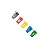 Zanthicia Mini Mülleimer Set mit bunten Müllfahrzeugen für Jungen – fördert die Für Fantasie...