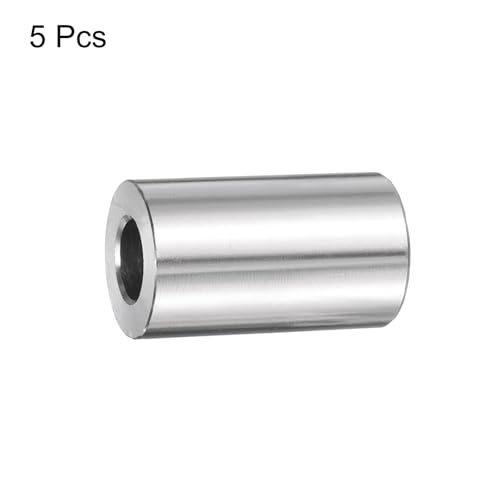 QUARKZMAN 5 Stück Edelstahl Abstandshalter 3/8 Bohrung x 3/4 AD x 1-1/2 Länge Schraube Buchse Glatte Oberfläche Rund Metall Distanzhülsen für M10 Schrauben Bolzen und Stangen