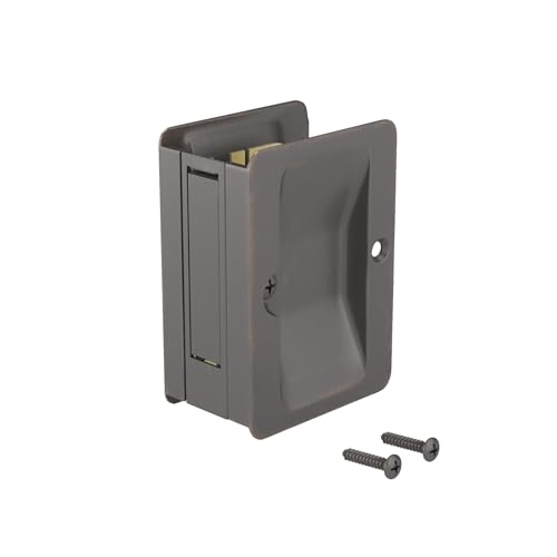 Image of Richelieu | Onward Passage Pocket Door Pull, Rectangular, Oil-Rubbed Bronze