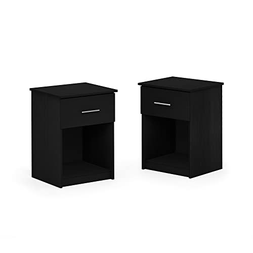 Image of Furinno Tidur Nightstand, 2-Pack, Americano