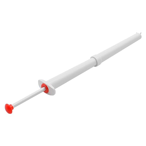 POFET 2-teiliger Pickle Picker, Pickle Greifer Klaue aus Edelstahl und Kunststoff Pickle Zange Werkzeug für Gläser Oliven Pfeffer Pickle Klemme Clip Gabel (weiß)