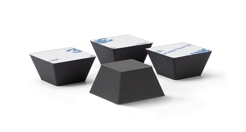 Dynavox Silikon-Elastomer Dämpfer EDS20 4er-Set, Universal Absorber-Füße für HiFi Geräte, Lautsprecher, Verstärker, Subwoofer und Plattenspieler, Vibrationsdämpfer mit...