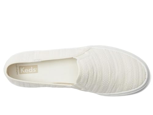Image of Keds Womens Double Decker Canvas Slip On Sneakers Shoes Casual - Black