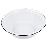 Photo Gallery ligigwash ciotola smaltata vintage bianca profonda per zuppa insalata e conservazione resistente uso Photo Gallery ligigwash ciotola smaltata vintage bianca profonda per zuppa insalata e conservazione resistente uso