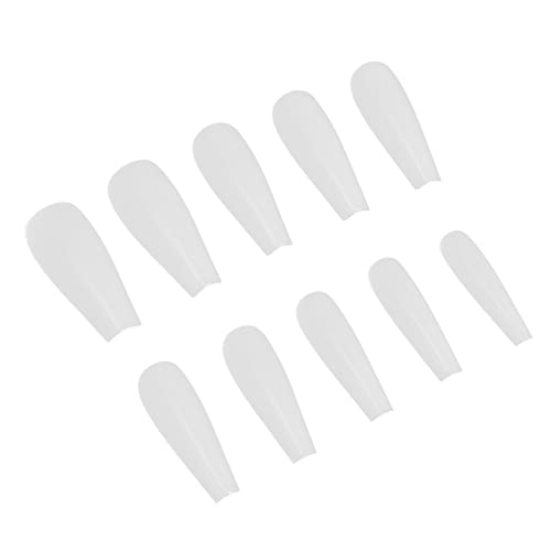 VINTORKY 500pcs Artificial Ballet Nail Tips Full Cover Natural Color Fake Fingernails for Manicure Nail Art Decoration Easy to Apply for All Occasions