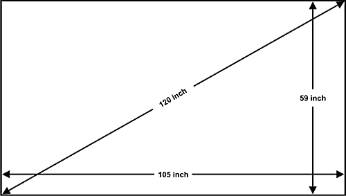 Image of Big VUE 1 Cm Edge 120 Inches Grey Material Fixed Frame Projector Screen 16:9 Diagonal Active 3D 4K Ultra Hd Projector Screen (120 Inch, Grey)