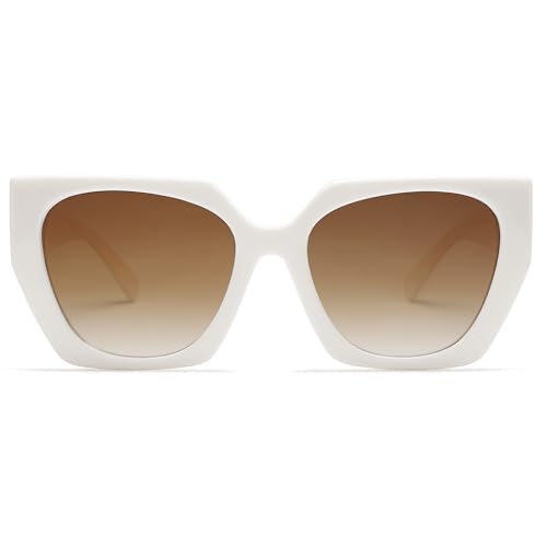 SOJOS Large Oversized Polarized Sunglasses for Women, Big Designer Womens Trendy Square Shades SJ2205