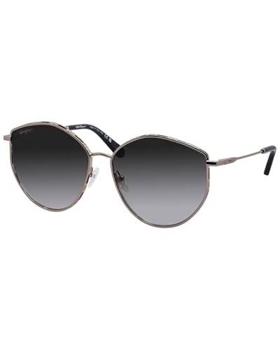 Ferragamo Women's 264S 60Mm Sunglasses, Ns, Gray