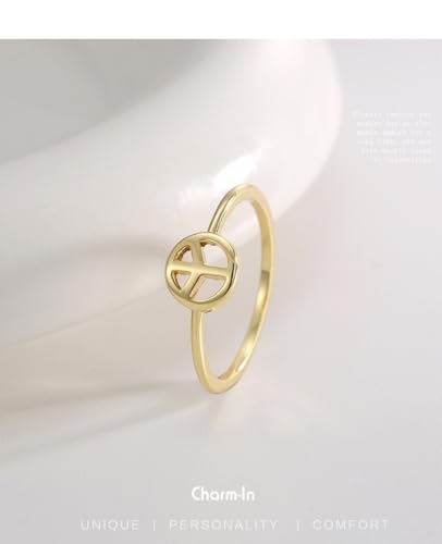 Alliance délicate en or 18 carats Paix et Amour, chevalière émail - 3