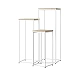 Material: Metal, madera // Tamaño: 27*27*64CM, 31*31*84CM, 35*35*104CM // Estilo: simple y moderno // Color: Blanco, Negro