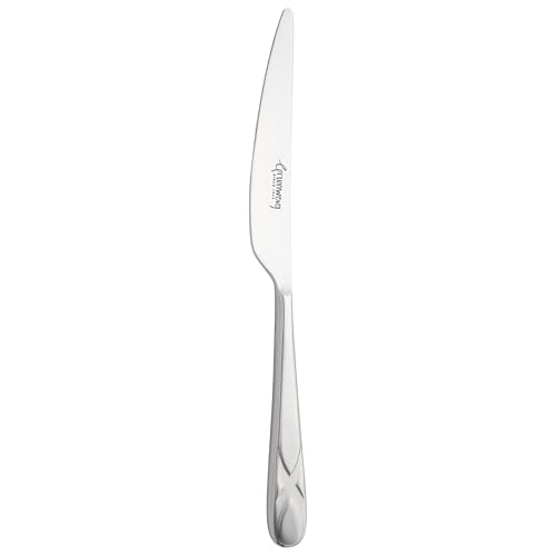 Grunwerg Saltire Collection Dessert Knives, 18-10 Stainless Steel, Set of 12