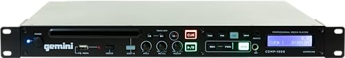 Gemini Sound CDMP-1500 19 Inch Professional/Home Anti Shock Audio Rackmount Single Disc Drive Mountable Cd Mp3 Usb Media Music Player System Input thumb #3