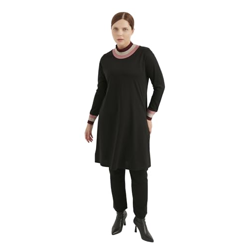 Women Long Sleeve Tunic Outfit Set Long Sleeve Plus Size