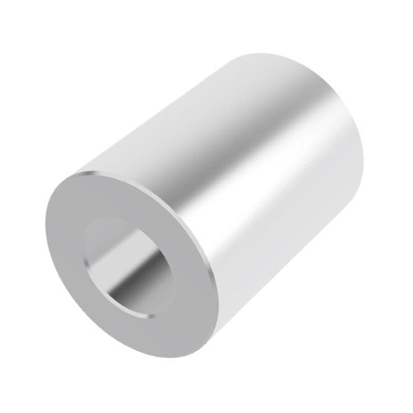 Aluminum Spacer 1/2" OD x 1/4" ID x 11/16" Long-Round Spacer Unthreaded Standoff Bushing Plain Finish, Fits Screws Bolts 1/4" or M6 by Metal Spacers Online (2 Pack)