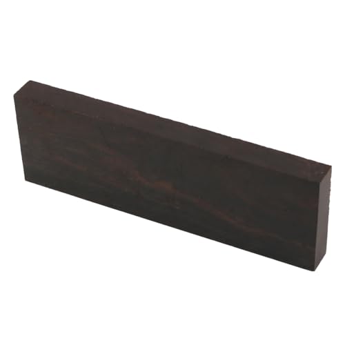Laroal 2er-Pack lichtbeständige Rohlinge aus Ebenholz für Musikinstrumente, DIY-Material, Holzschuppen, Holzgriff für gravierte dekorative Gitarrenkörper und -hälse