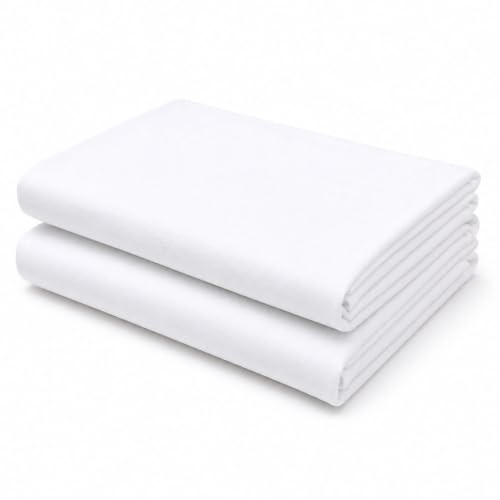 Image of LIMRA Premium Men's White Cotton Ihram Set for Hajj and Umrah | 2-Piece Quality Cloth | Free Size 46 inch X 92 inch - Divine Comfort! (Plain)