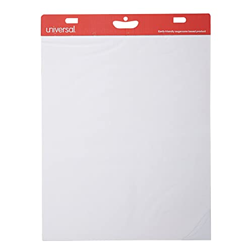 Universal Unv45600 27 In. X 34 In. Unruled Renewable Resource Sugarcane Based Easel Pads - White (50 Sheets, 2/Carton) #TOP6