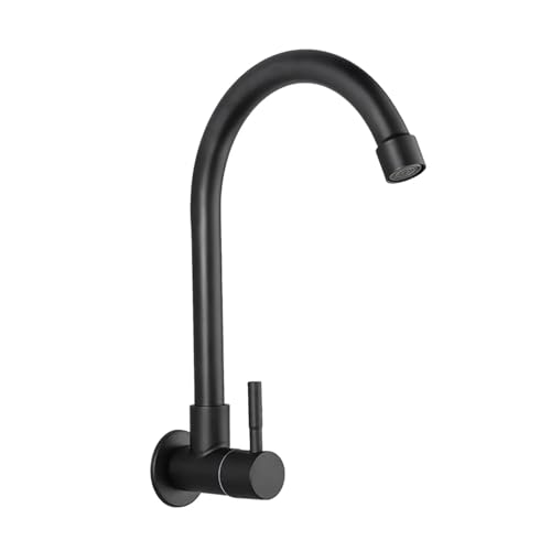 Robinet cascade noir de cuisine pour buanderie compacte et évier de camping-car - 2