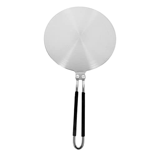 CLISPEED Adaptador de Inducción Inoxidable Placa de Difusión de Calor para Utensilios de Cocina Compatible con Estufas de Gas y Eléctricas Mango Seguro