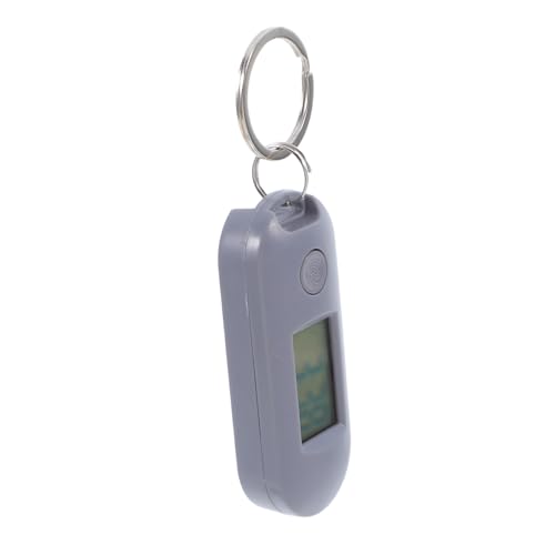 YARNOW 3 Piezas Reloj Digital Colgante Silencioso para Llaveros Diseño y Compacto para y Reloj de Pulsera con Pantalla Clara y Gran Visibilidad Color Gris