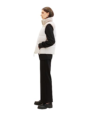 Chaleco acolchado TOM TAILOR con cuello alto de punto para mujer casual 3
