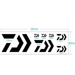 Daiwa Daiwa Sticker, Multi, Black