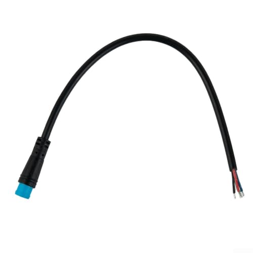 Ebike Display Extension Cable Waterproof Connector Signal Line for Bafang Electric Bicycle, 7.87 inch Plastic and Steel Wire Harness(4 Pin Male)