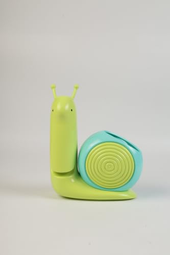 Image of Lexton 8.5 Inch Snail Folding Table Lamp | Cute LED Desk Lamp with Pen Holder, 2 Light Modes, USB Charging, Adjustable Brightness & Button Control for Kids, Study Table & Bedroom