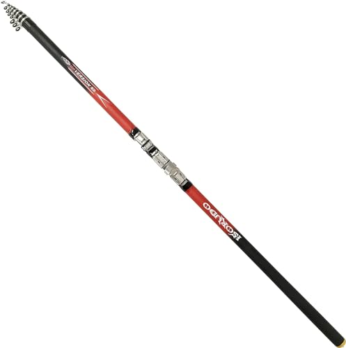 磯竿 振出式ロッド 「イソルドA」 海釣り・淡水両用 スピニングリール用 釣竿専用収納袋付 4サイズ (4.5m)