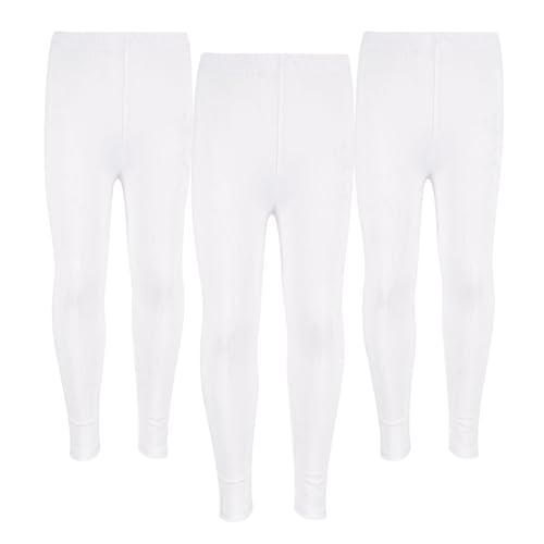 Girls Premium Plain Leggings Skinny Fit Stretchy & Comfortable Active Dance Gym Wear Leggings Stylish Bottoms