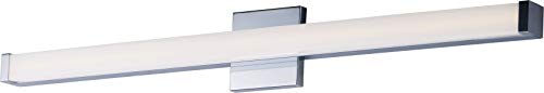 Maxim 52006PC Spec ADA & JA8 Compliant Energy Star Acrylic LED Bath Vanity Bar Wall Mount, 1-Light 24 Watt, 2"H x 36"W, Polished Chrome