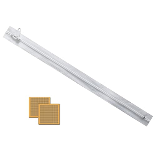 BKSAI Zip for Fly Screen, Only Zip No Net, Zipper Opening for Window Screen, Easy to Open & Close Window, Window Screen Accessory for Passing Roof Window (White, 1 PCS)