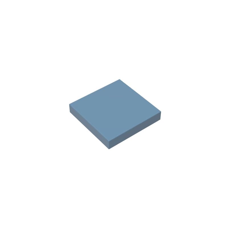 Gobricks 3068 Foundation Plate Tile 2x2 with Groove 50 Pieces GDS-561 Compatible with Lego Building Blocks Color:Sand Blue — image 1
