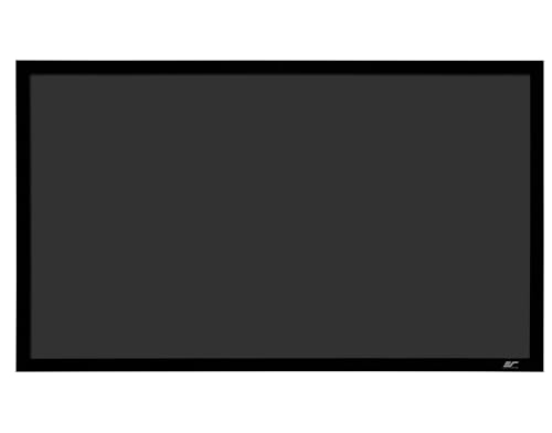 Image of Elite Screens 110 inch Fixed Frame Projector Screen 16:9, StarBright 14 ALR, 4K /8K UHD Ready, Wall Mounted, Black Velvet Frame for Home Theater, ER110H-SB14