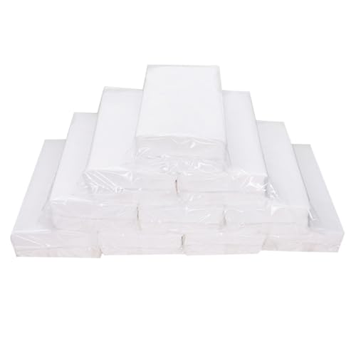 iplusmile Paquete de 10 Servilletas de Papel Blancas 90 Hojas por Unidad Gruesas y Suaves de Pulpa de Madera Ecológica Servilletas Desechables para Uso en Hogar Restaurante y Hotel