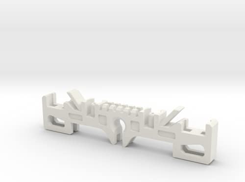 shapeways Graflex Lightsaber 2.0 2.1 2.5 Clamp Switch Holder, White Natural Versatile Plastic