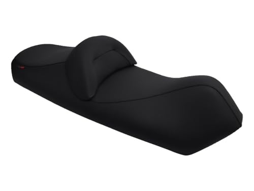 Housse de selle noire pour Piaggio X9 500 de 2001 à 2003 avec finitions haut de gamme