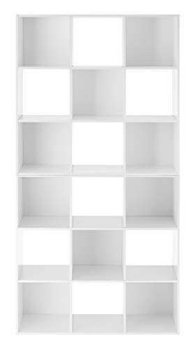 Whitmor 9 Wood Storage White Cube Organizer