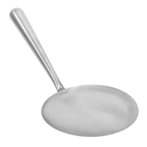 Luxshiny Stainless Steel Tofu Brain Scoop Flat Bottom Rice Serving Spoon Versatile Cooking Utensil for Tofu Rice and More Stylish Kitchen Accessory Comfortable Grip