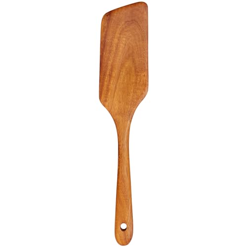 Best Non Toxic Wooden Spatula for Cooking Utensils Teak Wood Wok Spatulas for Kitchen Spoon Pancake...