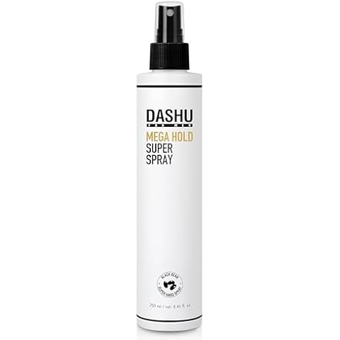 DASHU Premium Mega Hold Super Spray 8.45fl oz – Extra Strong Hold, Dryness Prevention, All-Natural Ingredients Cover