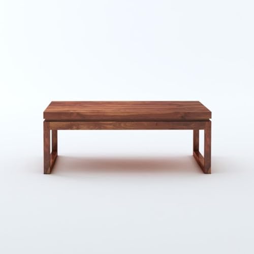 Image of MAMTA DECORATION Solid Sheesham Wood Coffee Table for Living Room | Wooden Center Table for Home, Hall, Office & Lounge | Modern Teapoy Table | Rectangular Coffee Table | Honey Finish